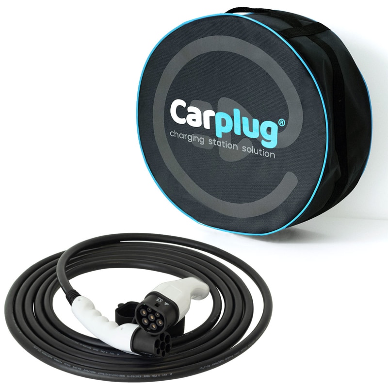 CARPLUG Câble de recharge - Type 2 / Type 2 - 7m - 22kW