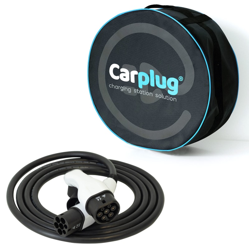 carplug cable de recharge t2t2 5m monophase 32a 7kw